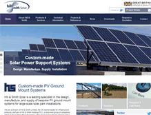 Tablet Screenshot of hillsmithsolar.com